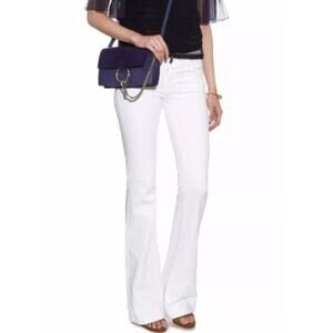 J. Brand LOVE STORE Bell Bottom Denim Jeans in White NWT 25 $228